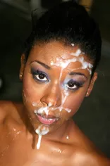 facial de semen de chica negra